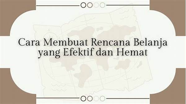 Cara Efektif Belanja Hemat