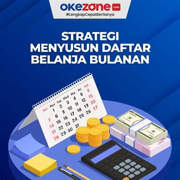 Menyusun Daftar Belanja Bulanan Efektif
