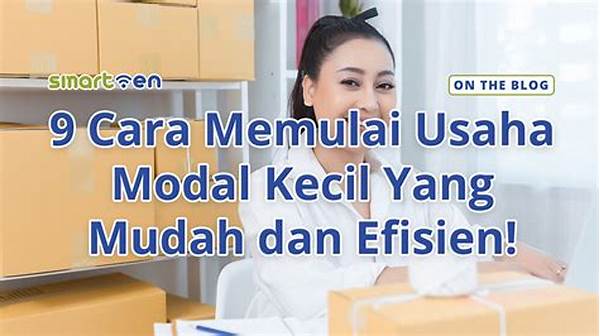 Cara Memulai Usaha Modal Kecil
