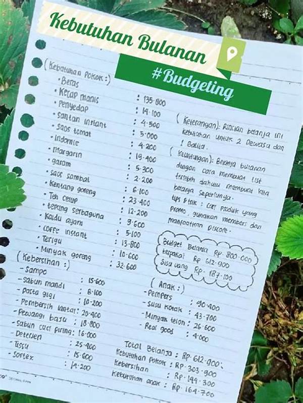 Keuntungan Membuat Daftar Belanja Bulanan