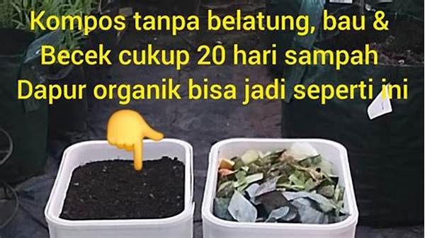 Membuat Kompos Tanpa Bau Menyengat.