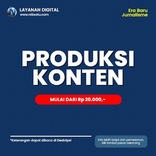 Produksi Konten Tulisan Asli