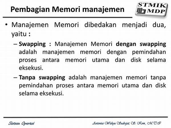 Strategi Manajemen Memori Aplikasi