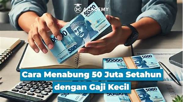 Strategi Menabung Gaji Kecil