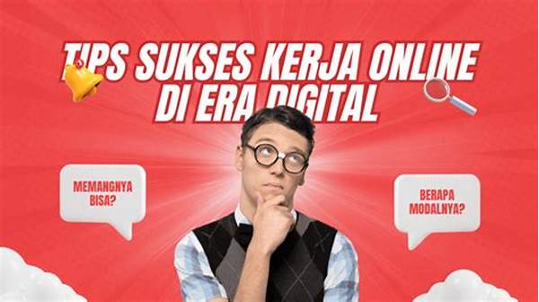 **cara Sukses Kerja Online**