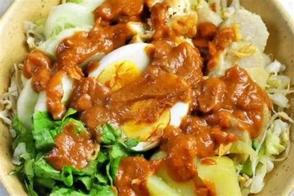 Gado-gado Sayuran Segar Berlimpah