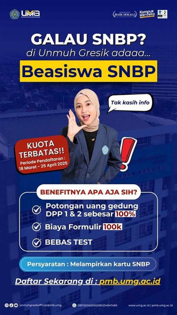 Kesempatan Beasiswa Potongan Biaya Pendidikan