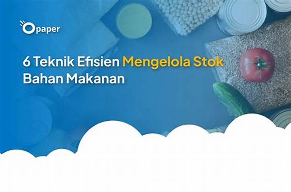 Teknik Cepat Hitung Stok Bahan Makanan.