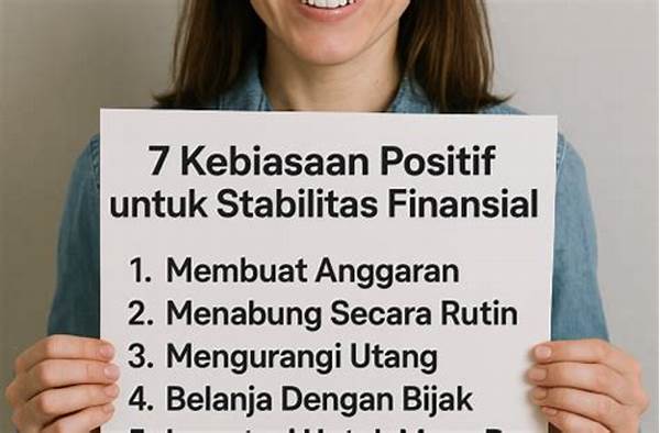 Kebiasaan Finansial Positif Sehari-hari