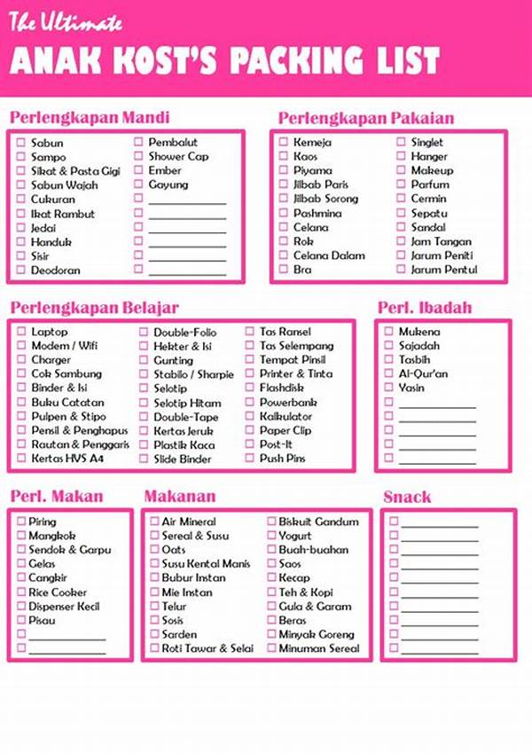 Daftar Barang Wajib Hemat Anak Kos