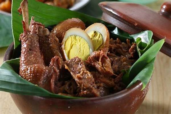 Kelezatan Gudeg Asli Dengan Sambal Krecek