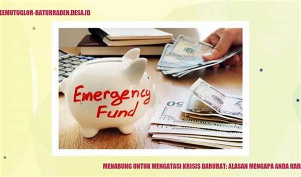 Menabung Untuk Situasi Darurat Kerja