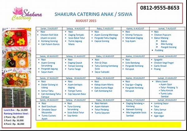 Menu Harian Katering Skala Kecil