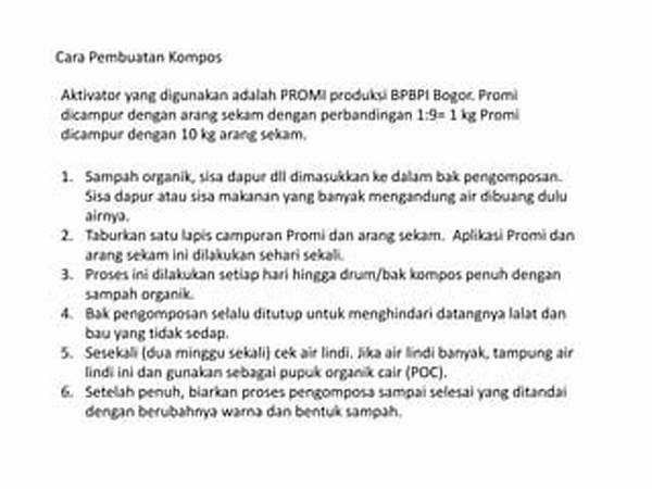 Teknik Pengomposan Skala Rumah