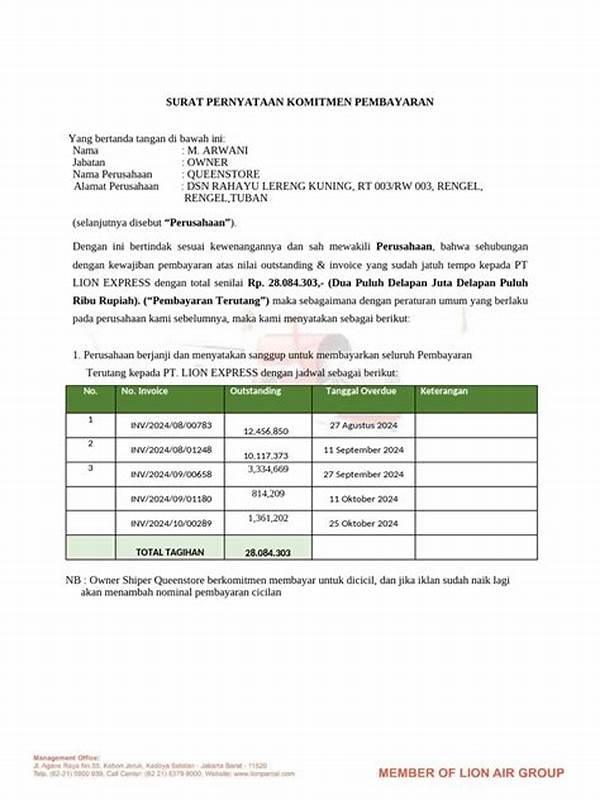 “komitmen Pembayaran Per Bulan”