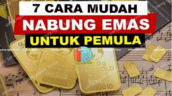 Cara Nabung Emas Untuk Anak Kos Pemula